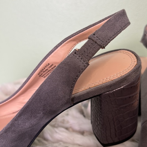 Kelly & Katie Gray Slingback Block Heels - Picture 12 of 12